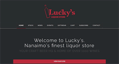 Desktop Screenshot of luckysliquor.ca