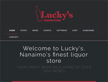 Tablet Screenshot of luckysliquor.ca